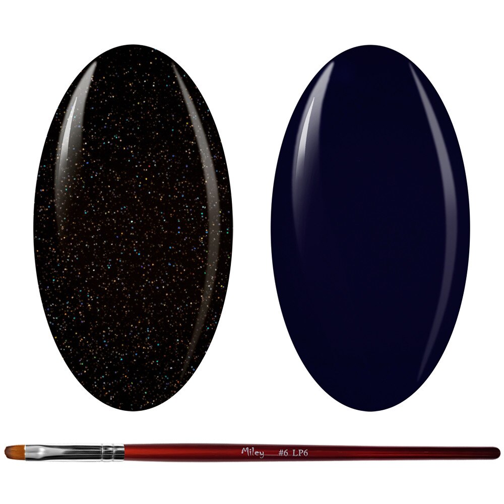 Kit Manichiura Gel Color, 2 Geluri Color si 1 Pensula Gel, K2GP-54G/72