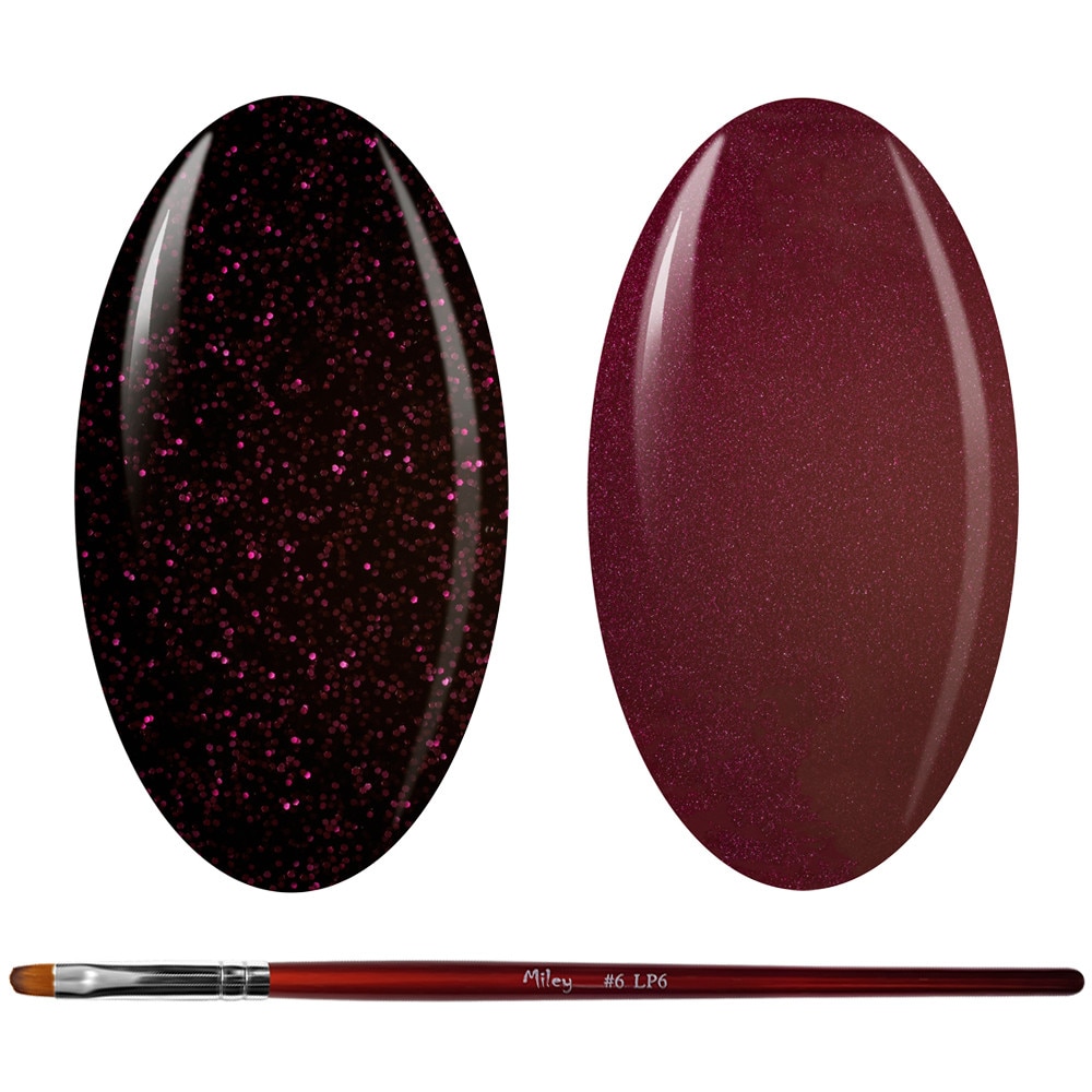 Kit Manichiura Gel Color, 2 Geluri Color si 1 Pensula Gel, K2GP-48S/47S