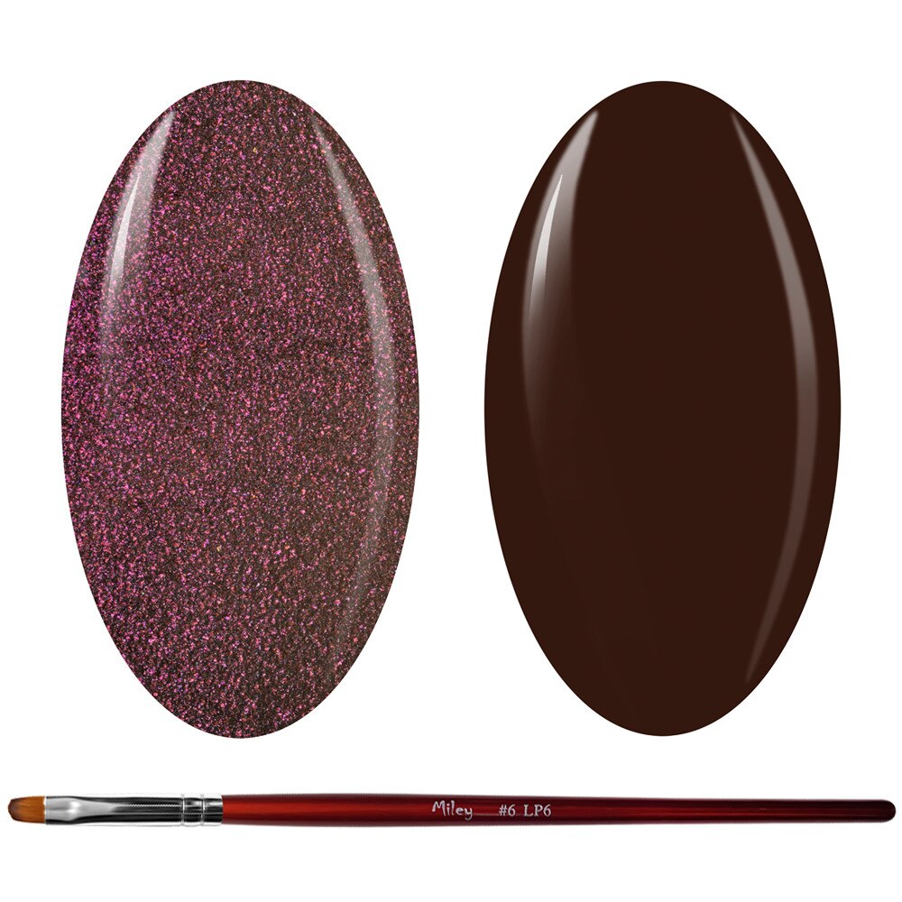 Kit Manichiura Gel Color, 2 Geluri Color si 1 Pensula Gel, K2GP-45S/69