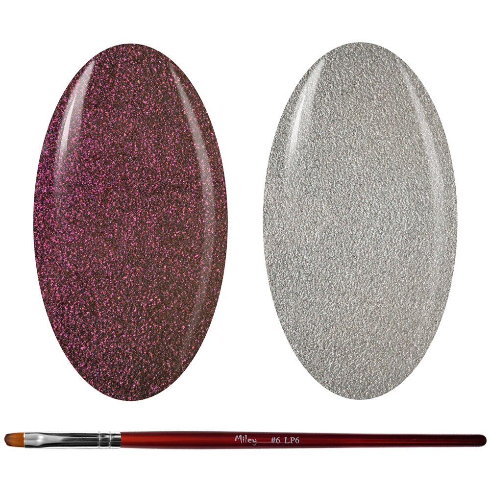 Kit Manichiura Gel Color, 2 Geluri Color si 1 Pensula Gel, K2GP-45S/55S