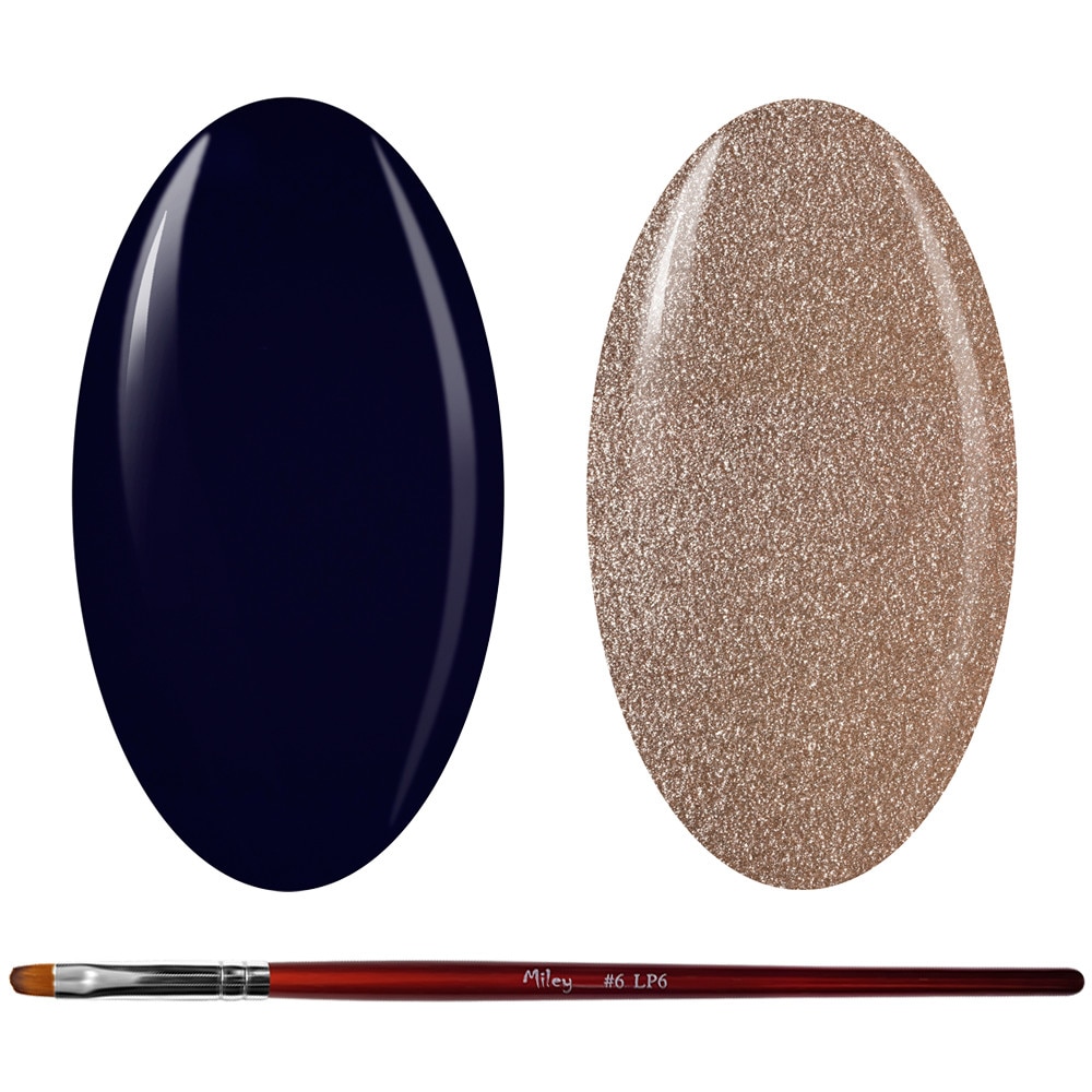 Kit Manichiura Gel Color, 2 Geluri Color si 1 Pensula Gel, K2GP-72/42S