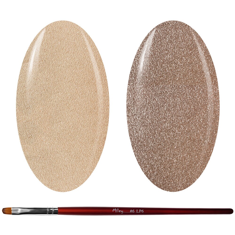 Kit Manichiura Gel Color, 2 Geluri Color si 1 Pensula Gel, K2GP-63S/42S