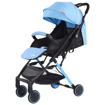 Carucior sport Forever Stroller, spatar reglabil, 2 frane, Bleu Carucior sport Forever Stroller, spatar reglabil, 2 frane, Bleu