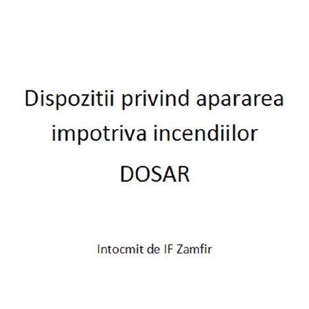Dispozitii Privind Apararea Impotriva Incendiilor Dosar Emag Ro