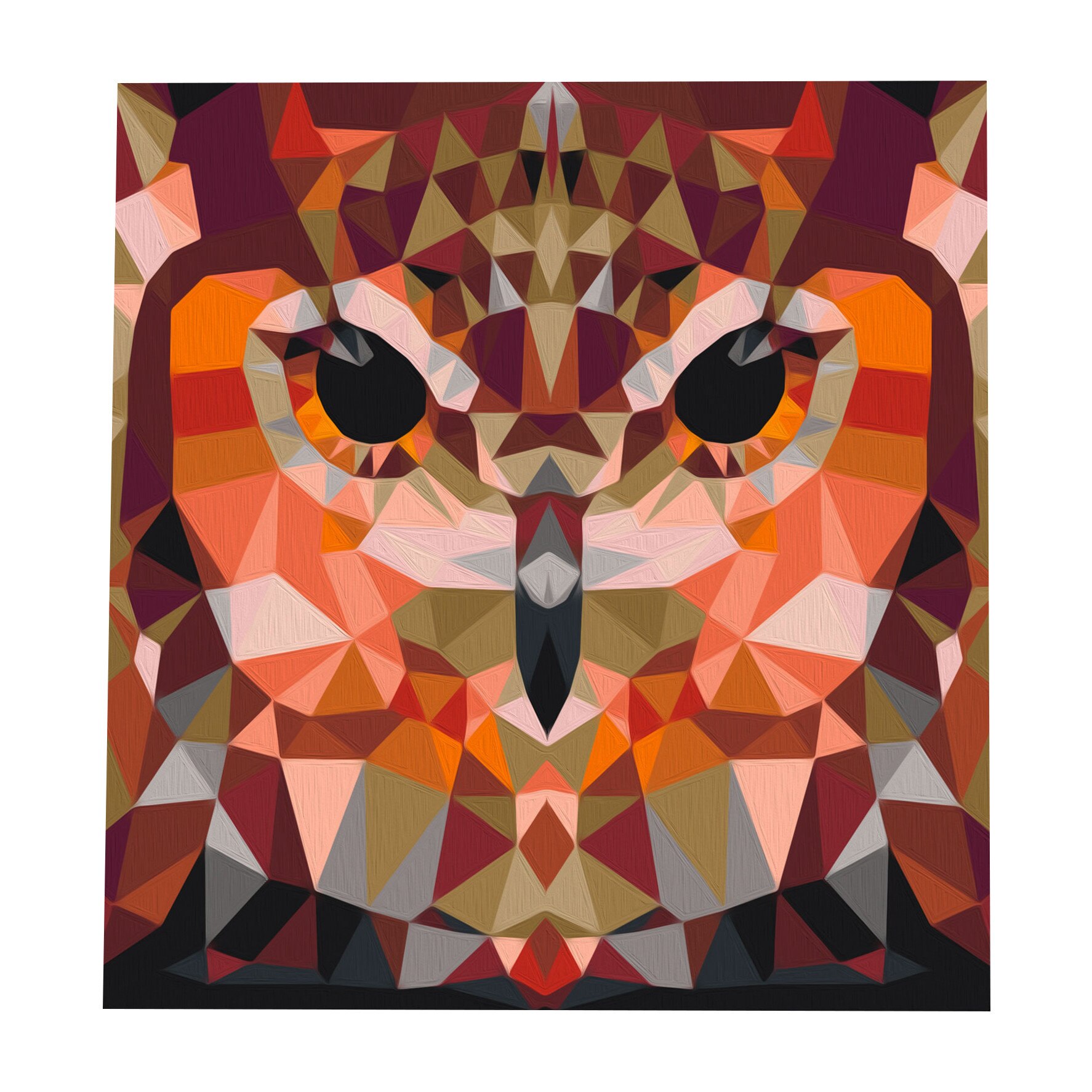 Pictura pe numere - Owl (Geometrical) - 40x40cm