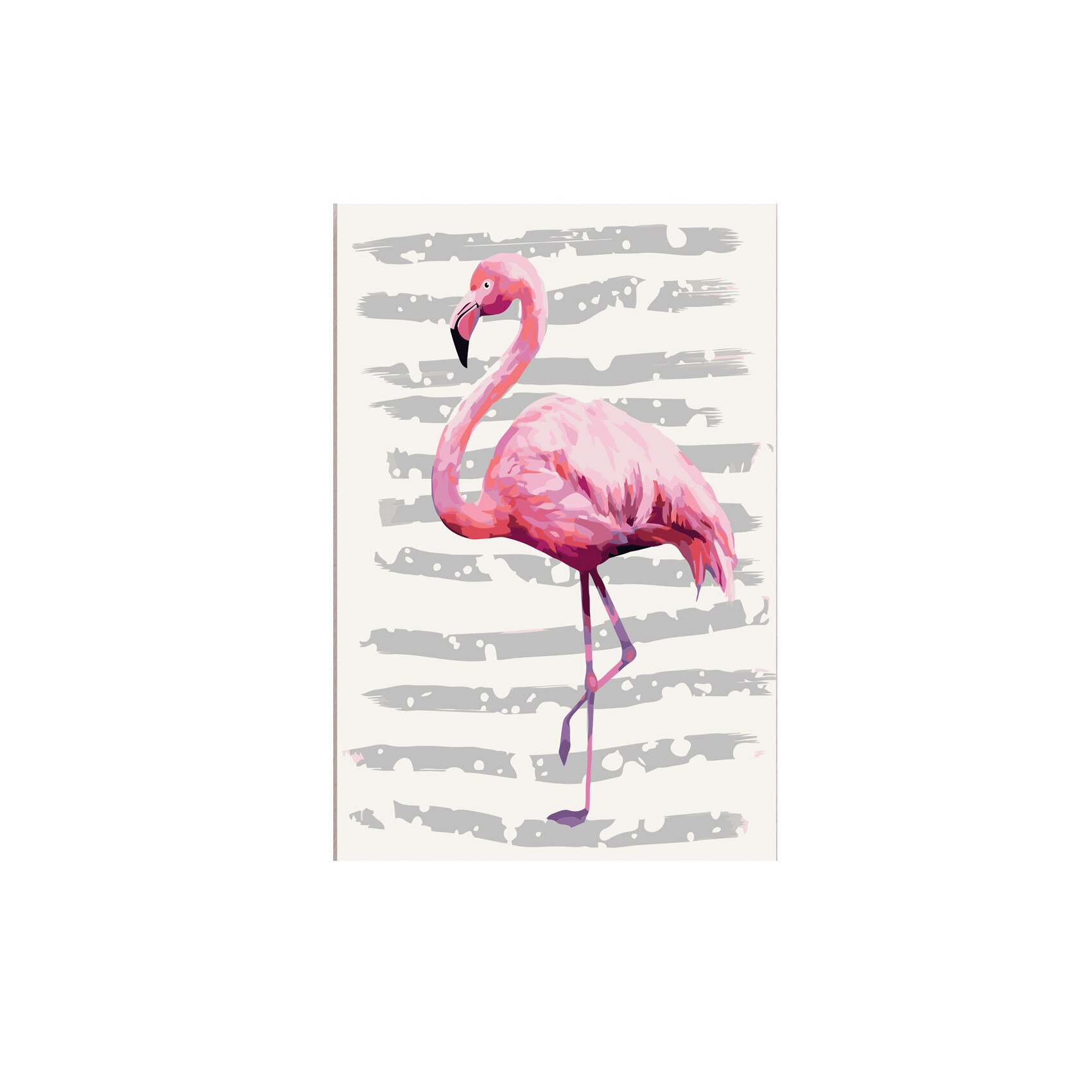 Pictura pe numere - Beautiful Flamingo - 40x60cm