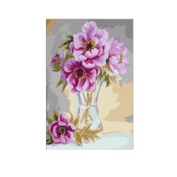 Pictura pe numere - Flowers In A Vase - 40x60cm Pictura pe numere - Flowers In A Vase - 40x60cm