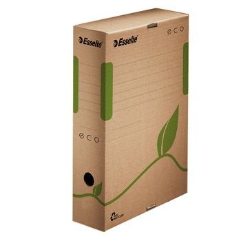 Cutie de arhivare din carton natur Esselte Eco - 327x80x233 mm - 25 buc/bax Cutie de arhivare din carton natur Esselte Eco - 327x80x233 mm - 25 buc/bax