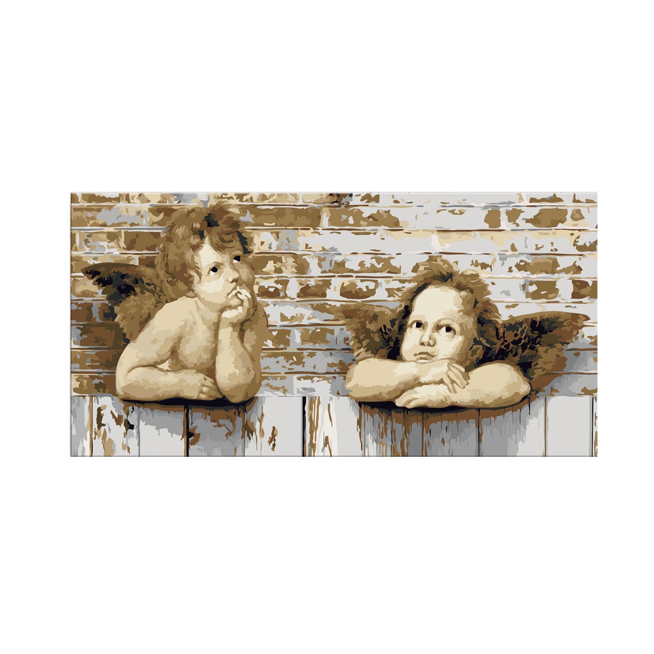 Pictura pe numere - Raphael's Angels - 80x40cm