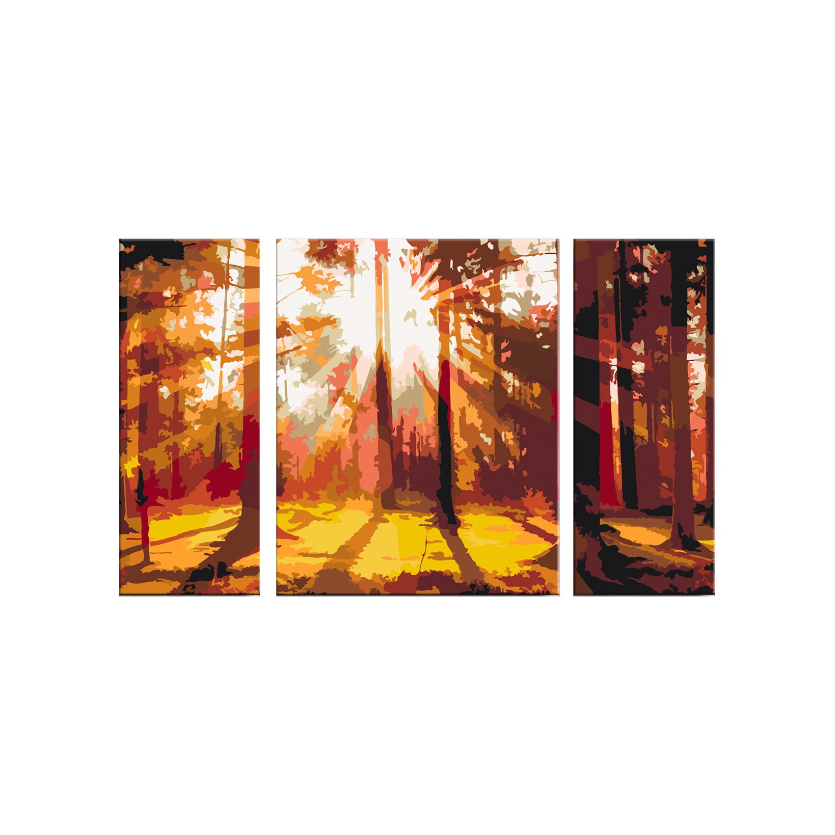 Pictura pe numere - Forest (Autumn) - 80x50cm