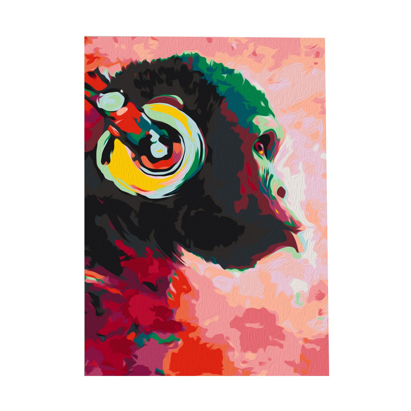 Pictura pe numere - Monkey In Headphones - 40x60cm