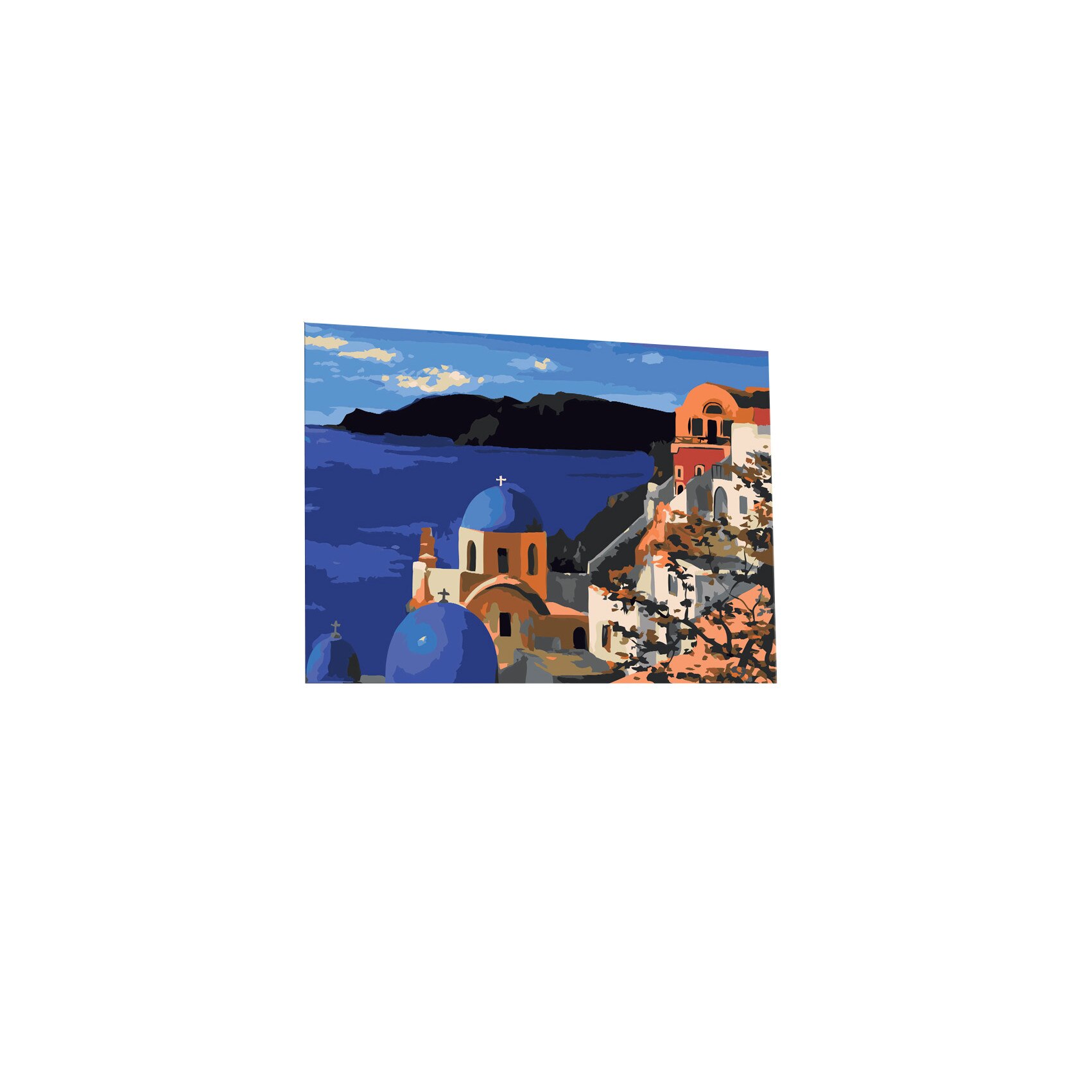 Pictura pe numere - Santorini - 60x40cm