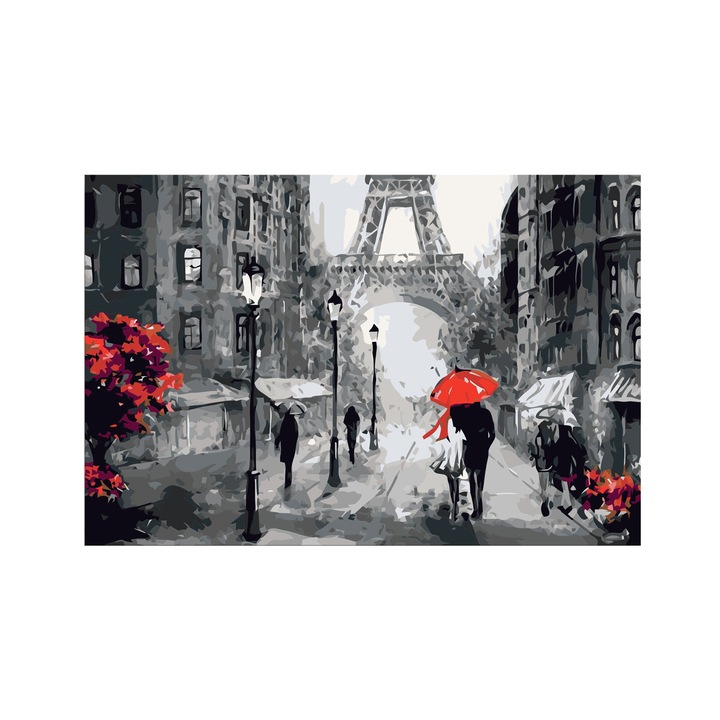 Pictura pe numere - From Paris With Love - 60x40cm