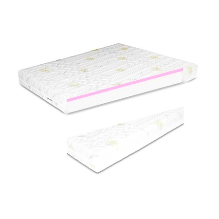 Saltea Anatomica Kring Ecomen, 200x160x20, 17cm Spuma Ortopedica + 3cm soft Fermitate medie, husa matlasata, detasabila tratat Aloe Vera antibacterian, lavabila