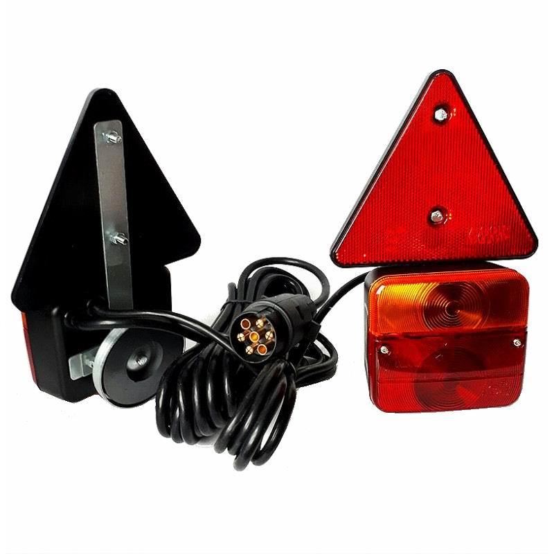 Kit lampi spate 100x90, 3 compartimente (LT70), cu magnet, cu triunghi L1070-Z