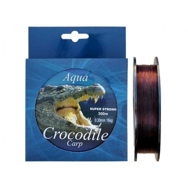 Nylon/fir monolofilament Aqua Crocodile Carp 300 m, maro, 0.40 mm