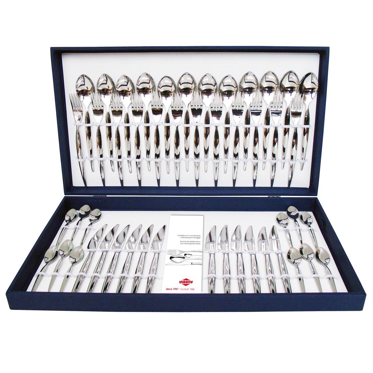 Set tacam Sciara, Inoxriv, 48 piese, cutie lux