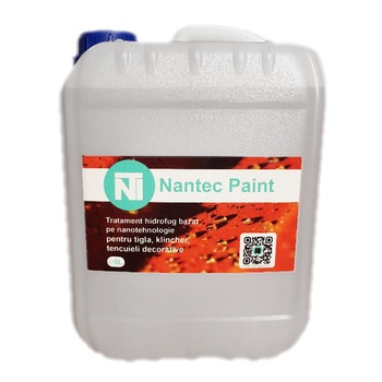 Solutie impermeabilizare Nantec Paint 5L, impregnant tigla, caramida, klincher, tencuieli decorative Solutie impermeabilizare Nantec Paint 5L, impregnant tigla, caramida, klincher, tencuieli decorative