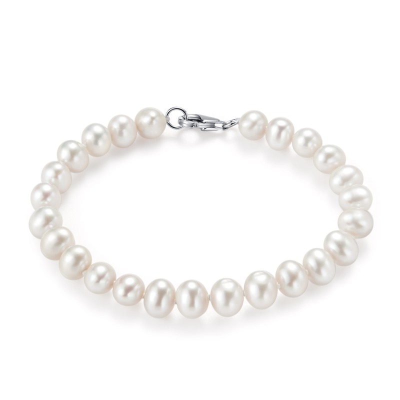 Bratara Perle Cultura Shinsaki Argint 925, 18 6.5-7B-WHITE-SSA