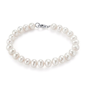 Bratara Perle Cultura Shinsaki Argint 925, 18 6.5-7B-WHITE-SSA Bratara Perle Cultura Shinsaki Argint 925, 18 6.5-7B-WHITE-SSA