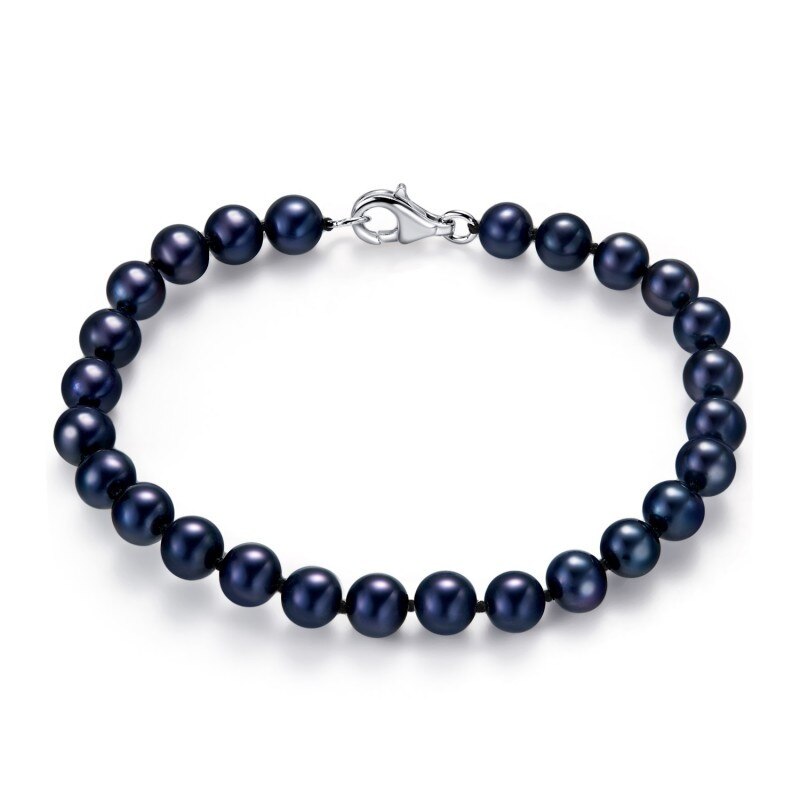 Bratara Perle Cultura Shinsaki Argint 925, 19 6-7B-BLACK-SSA