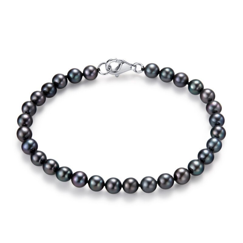 Bratara Perle Cultura Shinsaki Argint 925, 19 5-5.5B-BLACK-SSA