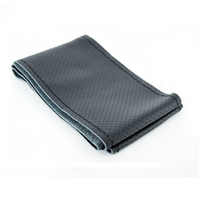 Husa Volan EVO LUX Piele Perforata marime M + ac si ata,Culoare Negru