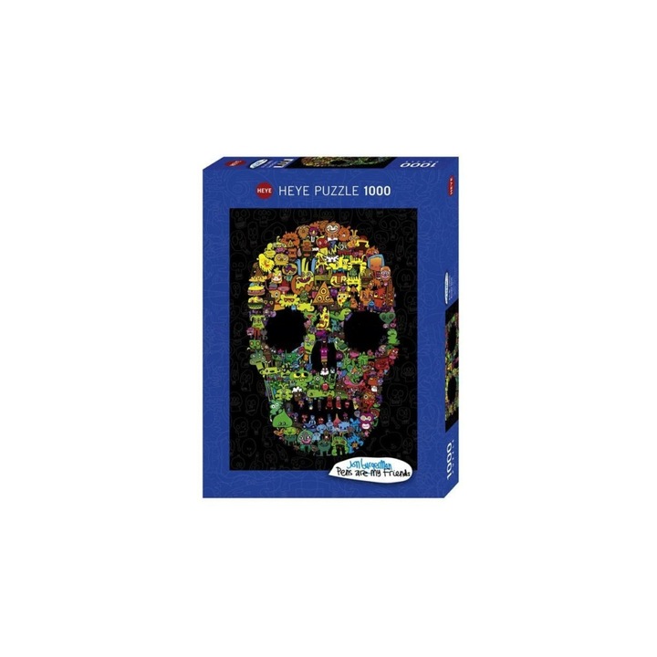 Heye 1000 db-os puzzle - Doodle Skull, Burgerman (29850)