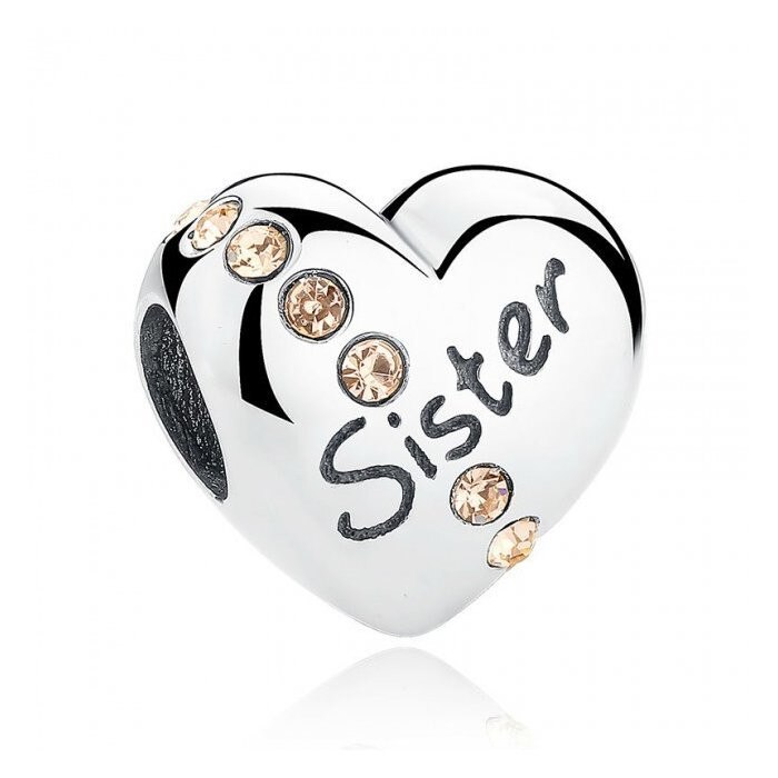 Talisman din argint cu Inima pentru Surioara Mea