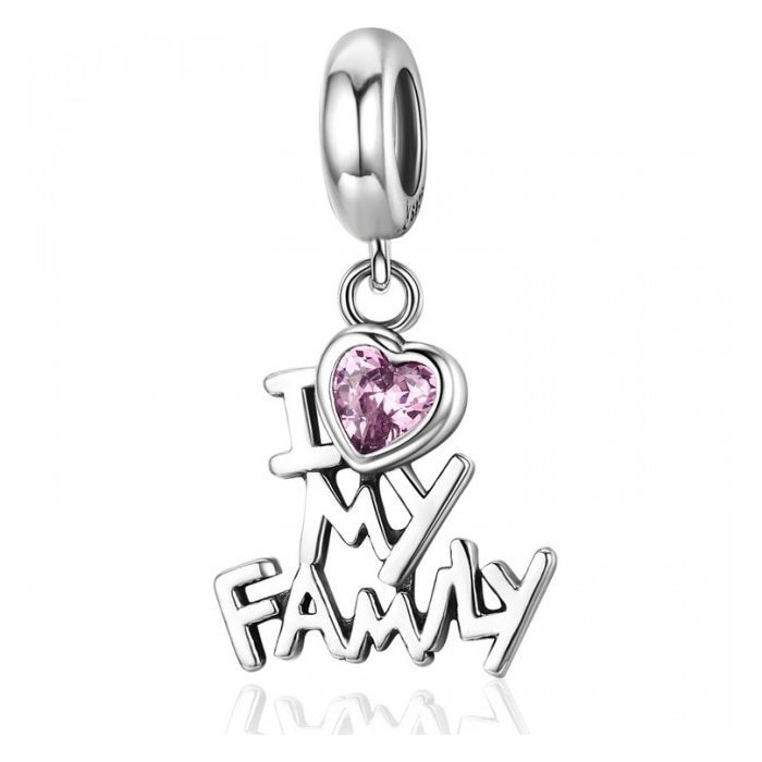 Talisman din argint I Love My Family
