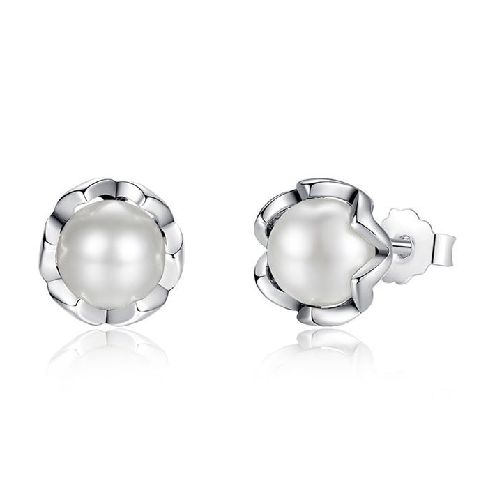 Cercei din argint Fancy Pearl silver
