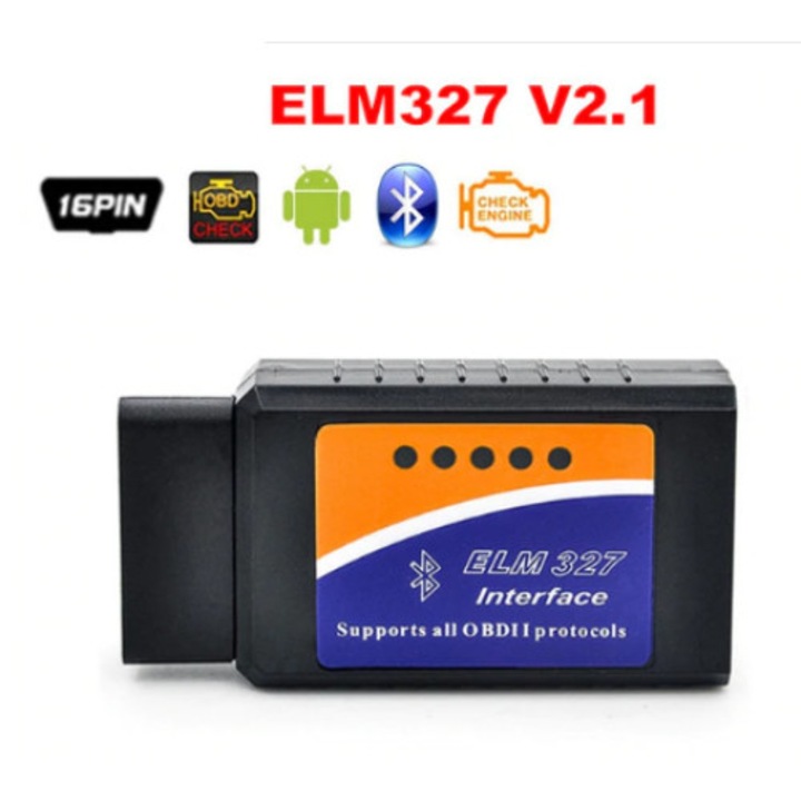 Bluetooth диагностичен интерфейс ELM 327 OBDII V2.1