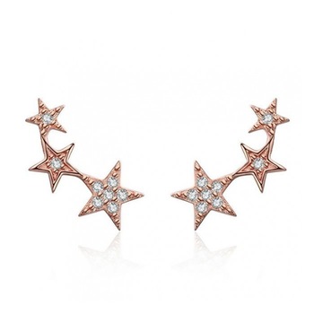 Cercei din argint Golden Stars Cercei din argint Golden Stars