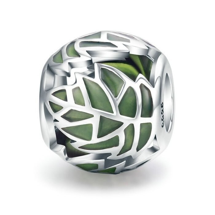 Talisman din argint Jungle Leaf