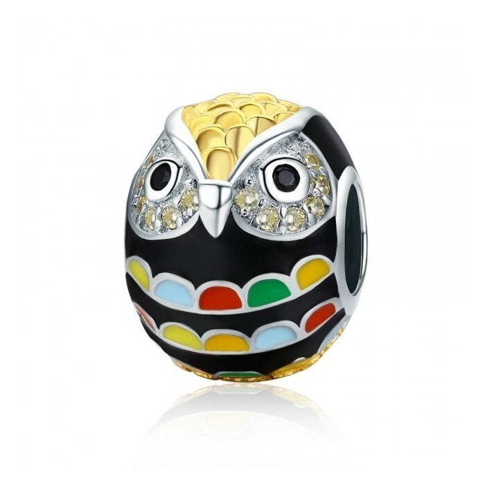 Talisman din argint Happy Owl