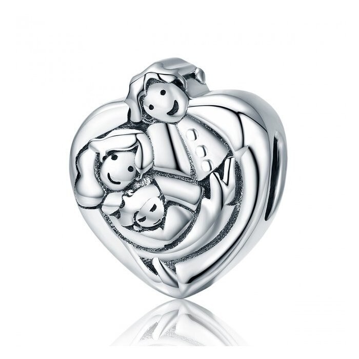 Talisman din argint Sweet Family Embrace
