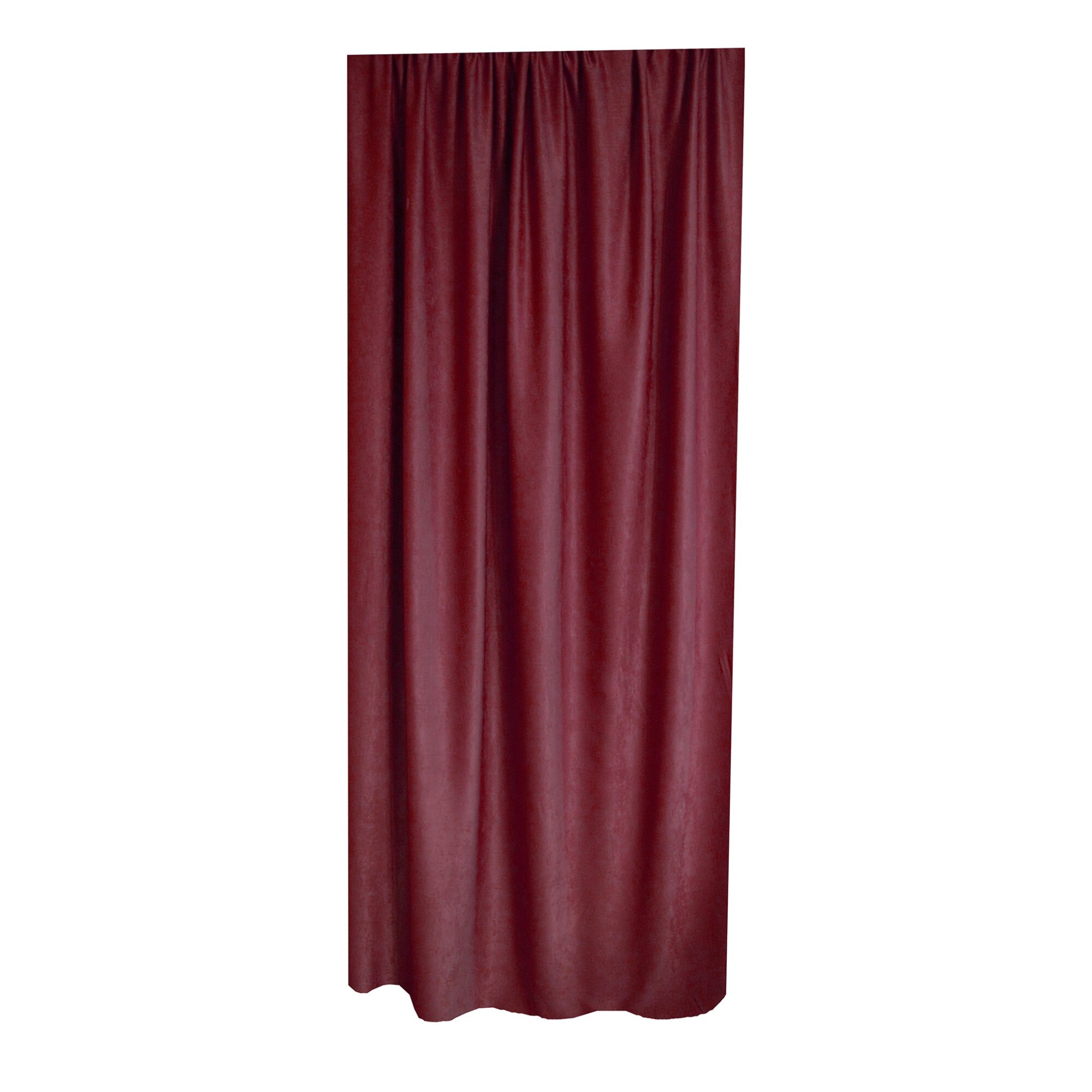 Set 2 draperii 130x250 cm, Soft Bordo unicolor, 2DRAP001-130/250
