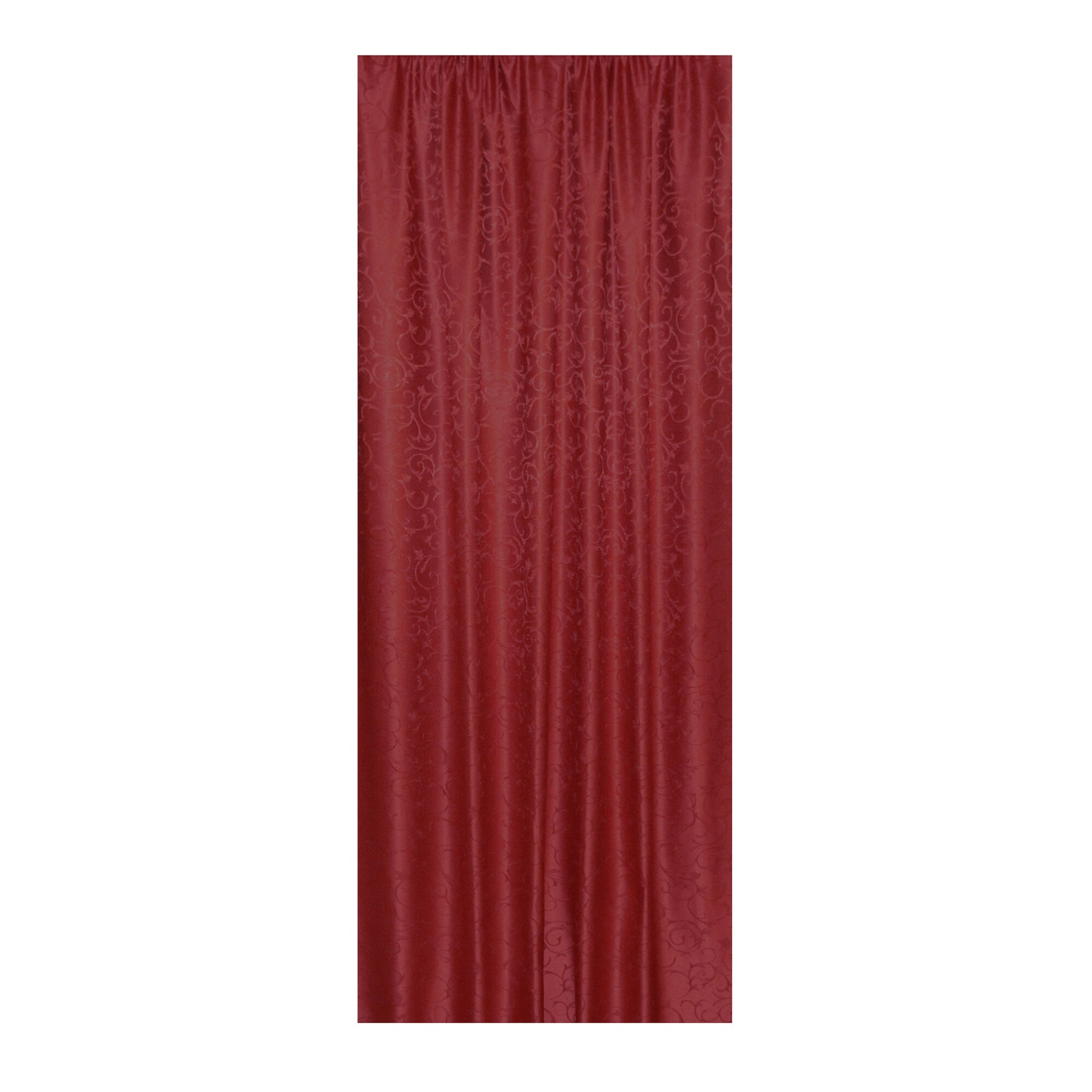 Set 2 draperii 130x245 cm, Model Zaira Rosu, 2DRAP005-130/245