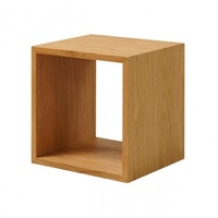 Etajera cub suspendat stejar 30x30cm