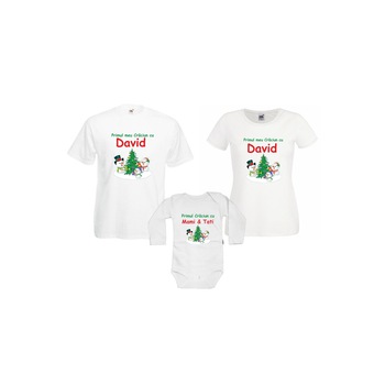 Set tricouri familie 1 an  Set tricouri familie 1 an