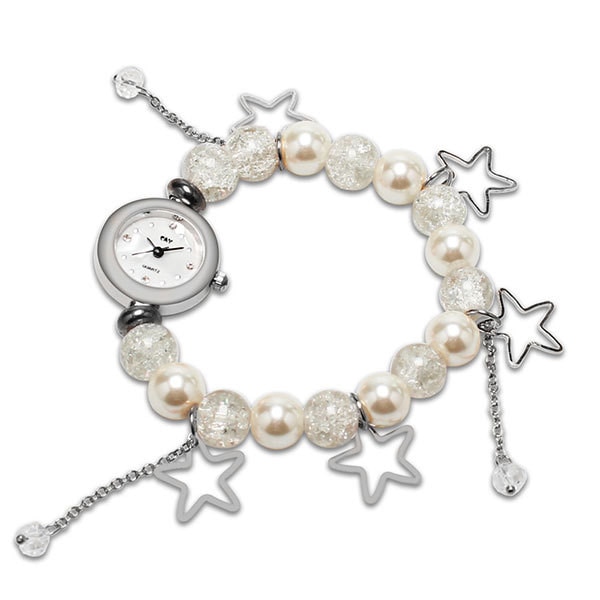 Ceas Dama Quartz E-LY Casual Elegant Silver, CP99694SR, curea din metal (bangle), afisaj analog