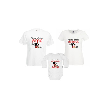 Set tricouri familie 1 an  Set tricouri familie 1 an