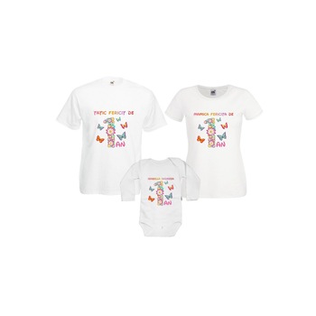 Set tricouri familie 1 an  Set tricouri familie 1 an