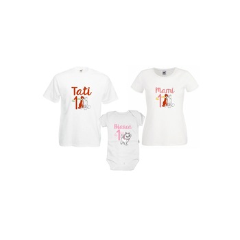 Set tricouri familie 1 an  Set tricouri familie 1 an