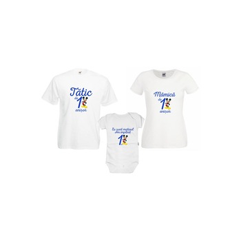 Set tricouri familie 1 an  Set tricouri familie 1 an