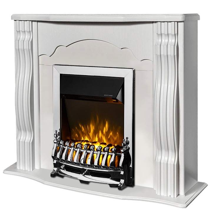 Art Flame Elektromos kandalló, Clasic&Galileo Silver, 2000 W