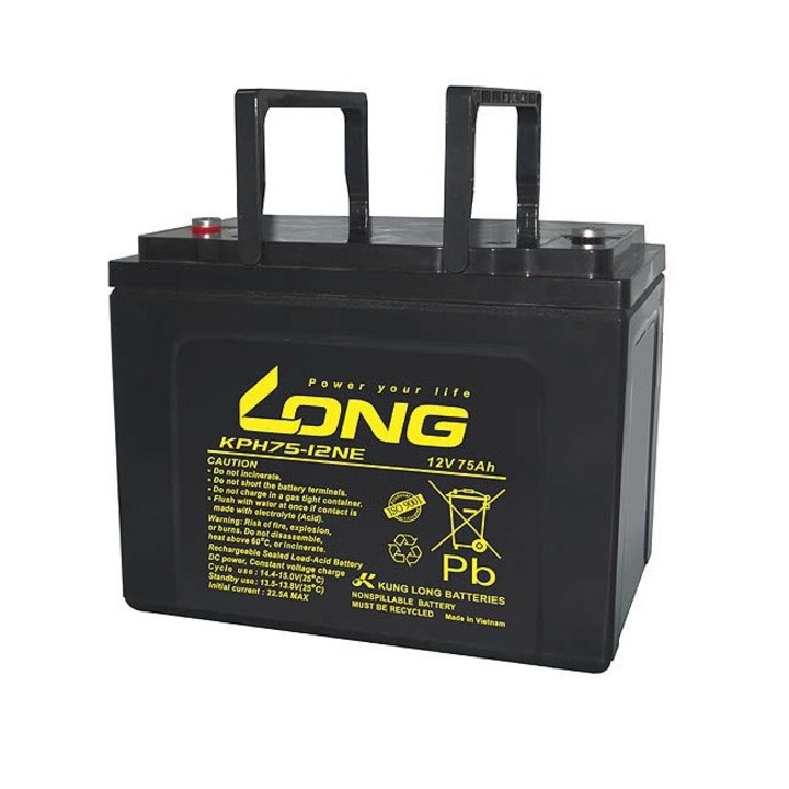 Оловна акумулаторна батерия Long KPH75-12NE, 12V 75Ah