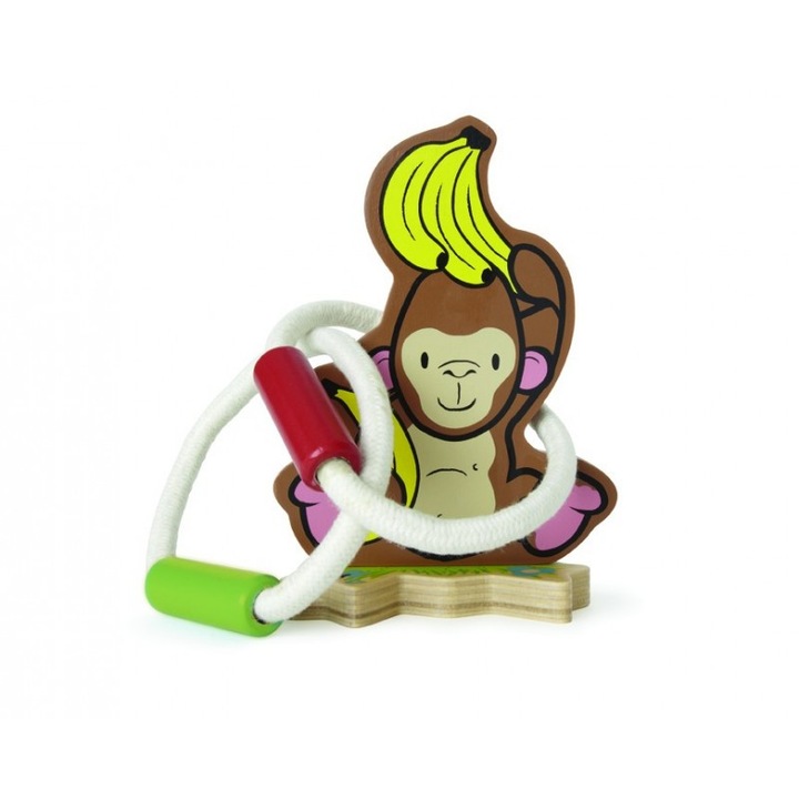 Jucarie educativa, maimutica Hoopla, Hape, +1 an, multicolora