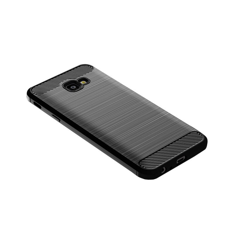 Husa Spate Forcell Carbon Pro Samsung J4+ Plus 2018 Negru Silicon