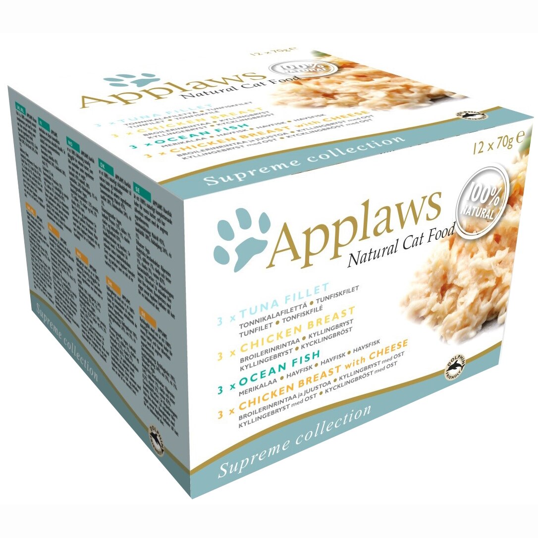Hrana umeda pentru pisici Applaws, Colectie Supreme, 12x70g